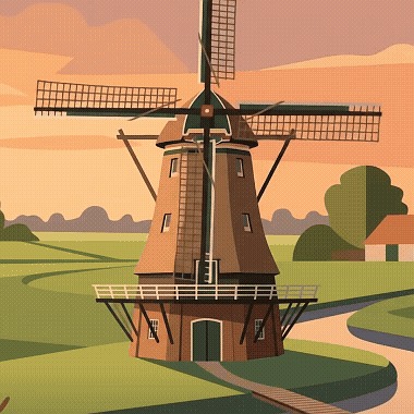 Windmühle, Niederlande, Mühle, Energie