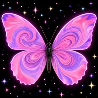 Motyl, Błąd, Skrzydła, Neon, Ciemny