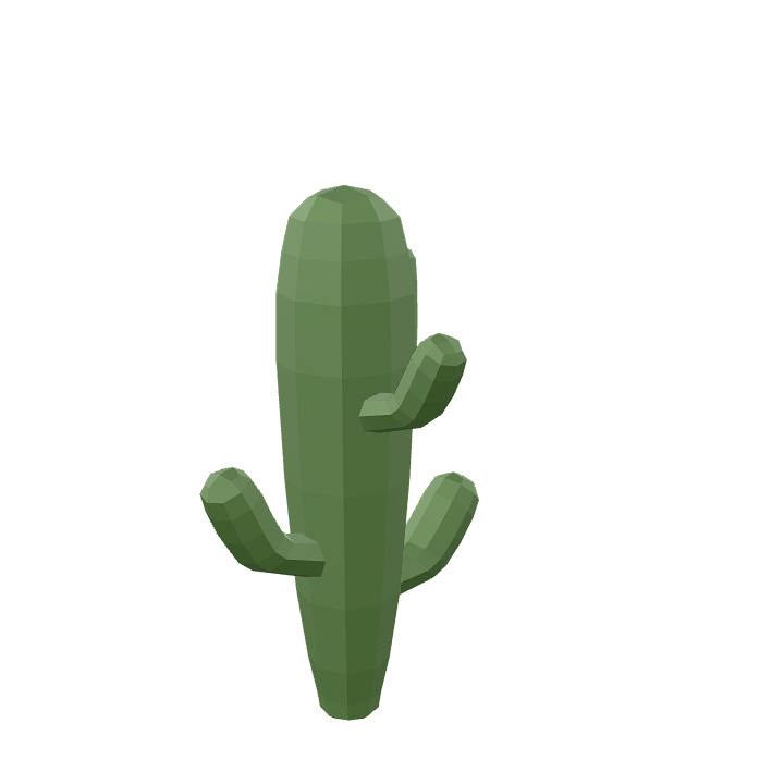 カクタス, 植物, 緑, デザート, 多肉植物, 様式化された, アニメーション