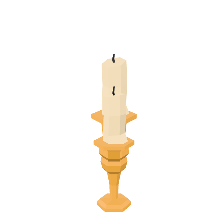 Candelabrum, Candle-Holder, Gold