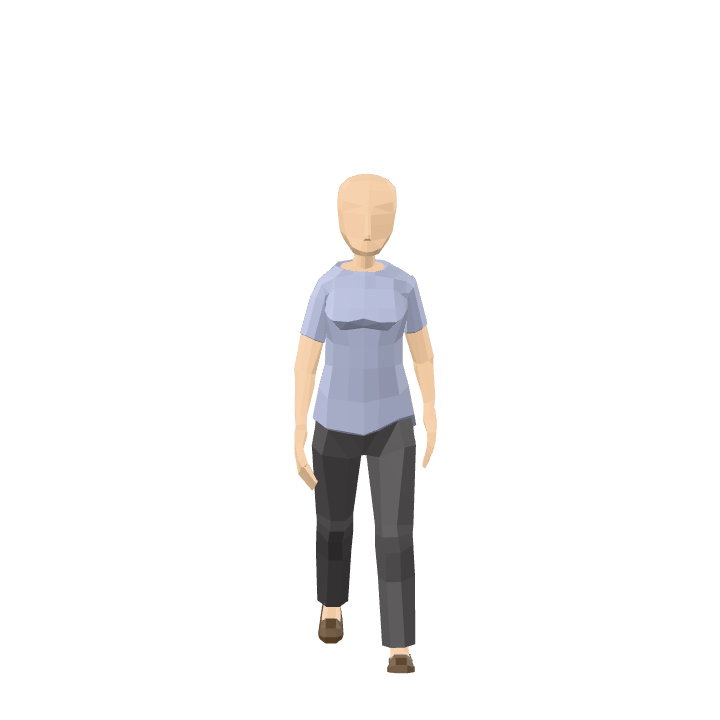 Female-Character, Woman, Walking, Action