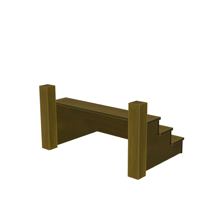Wooden Small Stairs - Free 3D Models on Pixabay