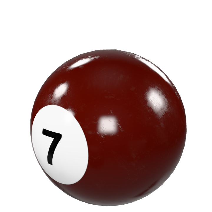 ビリヤードボール 7 ビリヤードボール7 栗色のボール - Pixabayの無料
