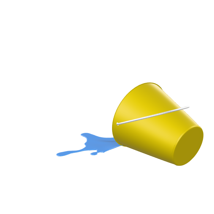 Bucket Water Spill - Free 3D Models on Pixabay