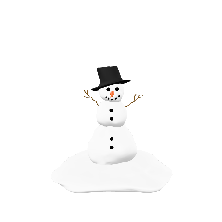 雪だるま 冬 ネイチャー - Pixabayの無料3Dモデル