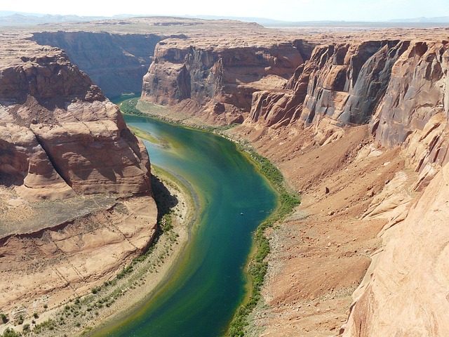 horseshoe bend, page, arizona, colorado river, usa, canyon, nature, desert, dry