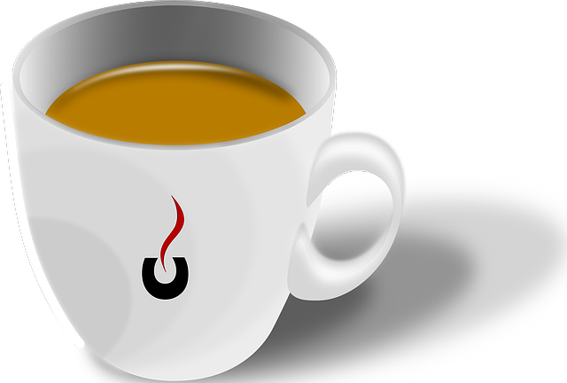 Free cup coffee tea illustration