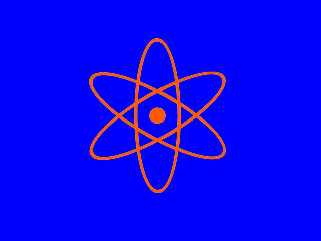 Free atom nuclear atomic illustration
