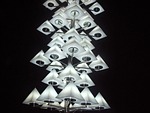 lights, sculpture, pyramid