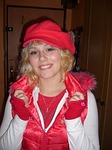 mademoiselle, red, girl