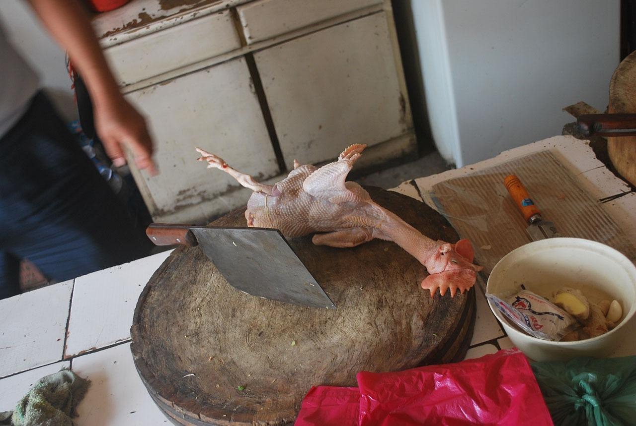 chicken, chop, nature, cleaver, animal, butcher, food, meat, brown meat, brown chicken