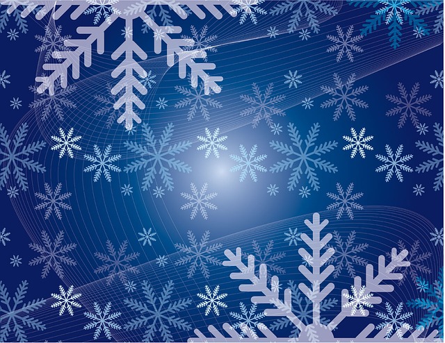 Free snowflakes background blue illustration
