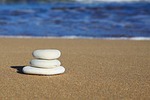 balance, beach, blue