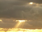 clouds, sky, sun