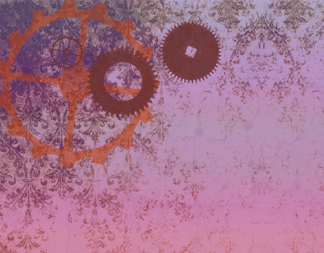 Free gears industrial vintage illustration