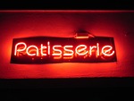 patisserie, sign, neon