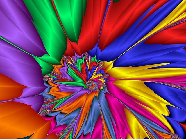 Free fractal colorful design illustration