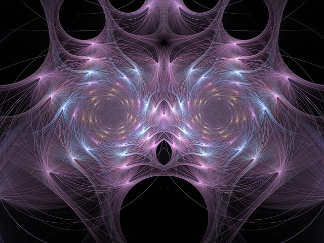 Free fractal movement circle illustration