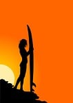 surfer, surf, sea