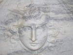 face, relief, marble