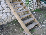 ladder, wooden, steps
