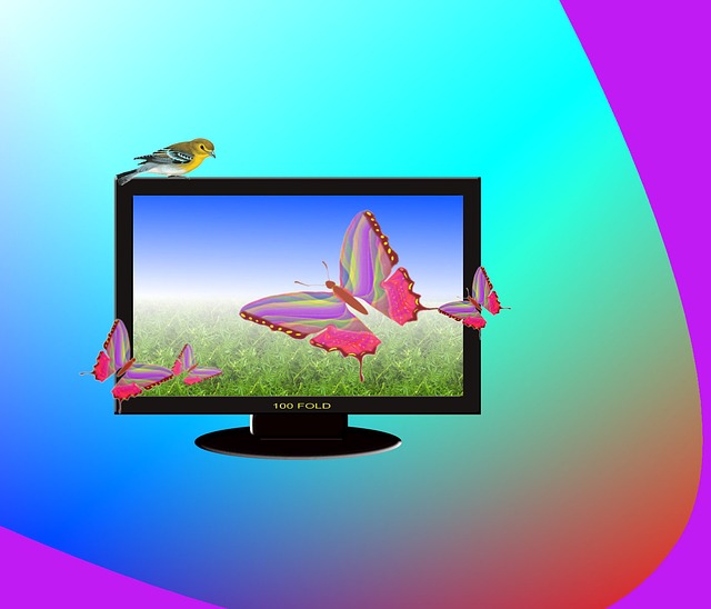 Free television lcd abstract illustration