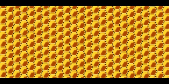 Free hive wax bee illustration