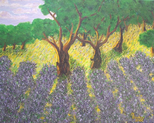 Free lavender painting picture illustration