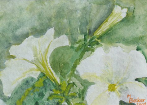 Blumen, Blüten, Natur, Gemälde, Bild