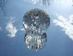 paperweight, glass, apple