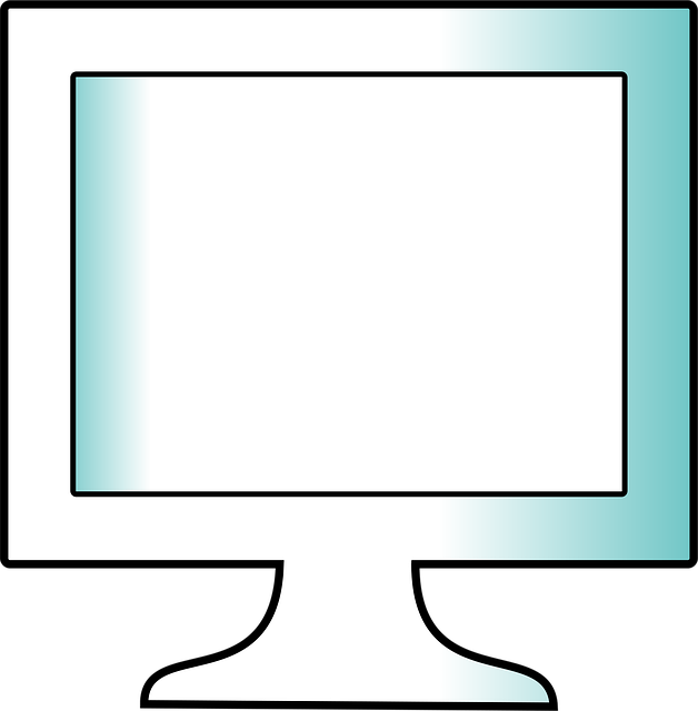 Free monitor computer screen vector