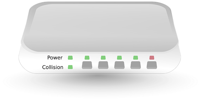 Free router switch hub vector