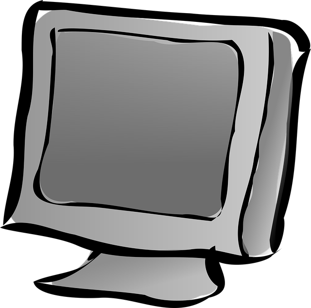 Free computer monitor screen vector
