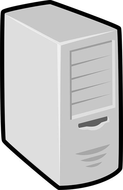 Free computer server hardware vector