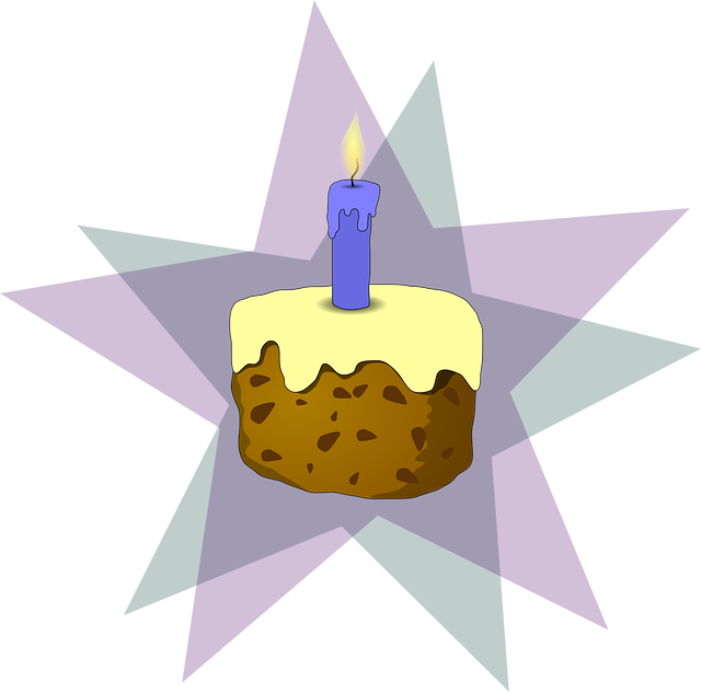 Free birthday cake cake candle vector