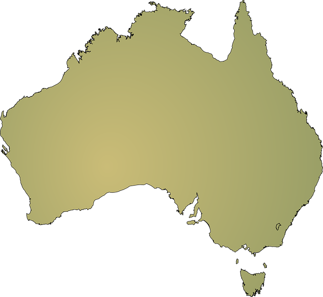 Free australia continent geography vector