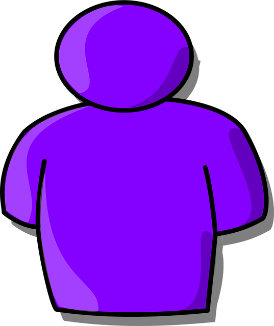 Free body upper purple vector