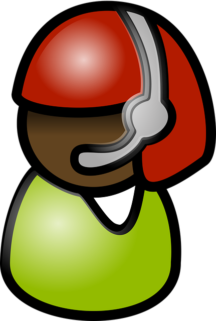 Free girl oprator call center vector