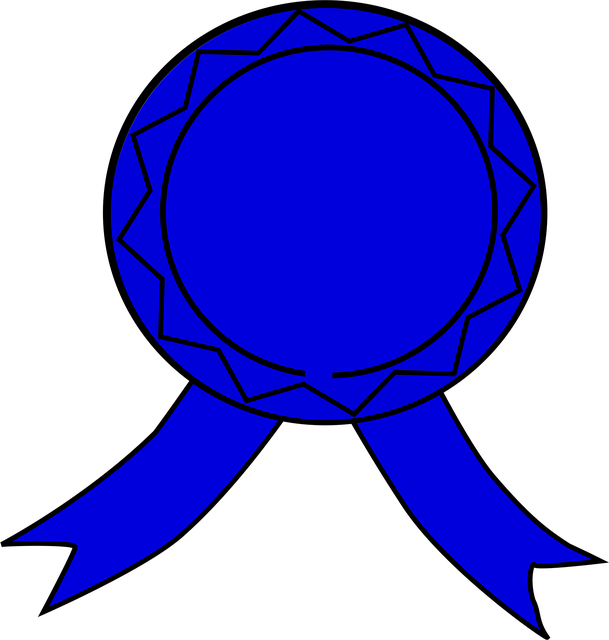 Free badge blue emblem illustration