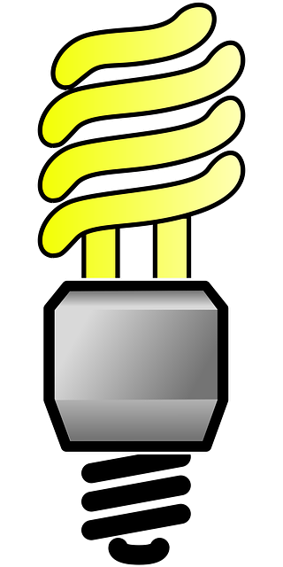 Free electric bulb compact fluorescent lamp vector
