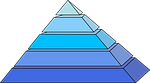 pyramids, blue, shape