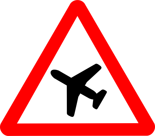 Free airplane transportation symbol vector
