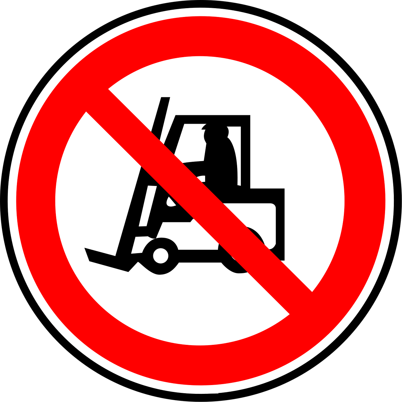 Download No Forklift, Not Allowed, Forklift. RoyaltyFree Vector