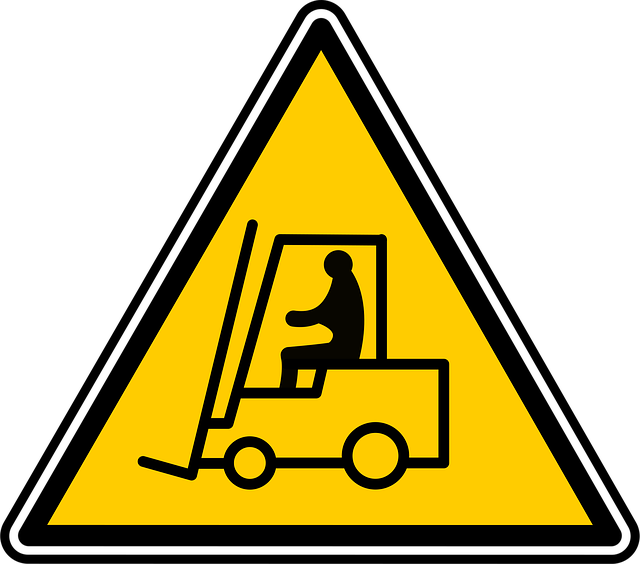 Free equipment forklift truck illustration