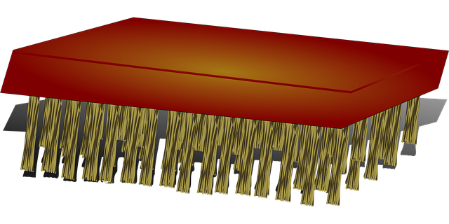 Free scrubbing brush steel vector