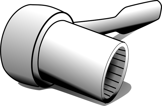 Free wrench tool hardware vector
