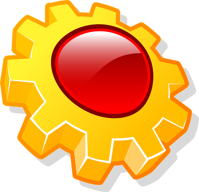 Free gear mechanics wheel vector