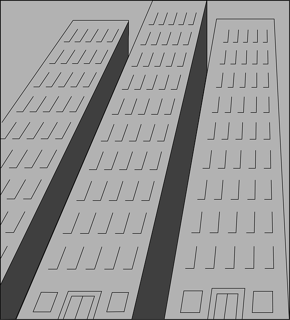 Free skyscrapers building city vector