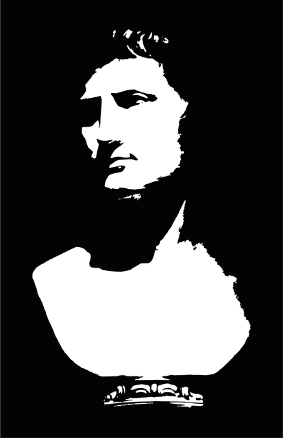 Free bust statue sculpture vector