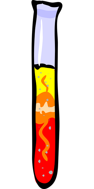 Free tube test chemistry vector